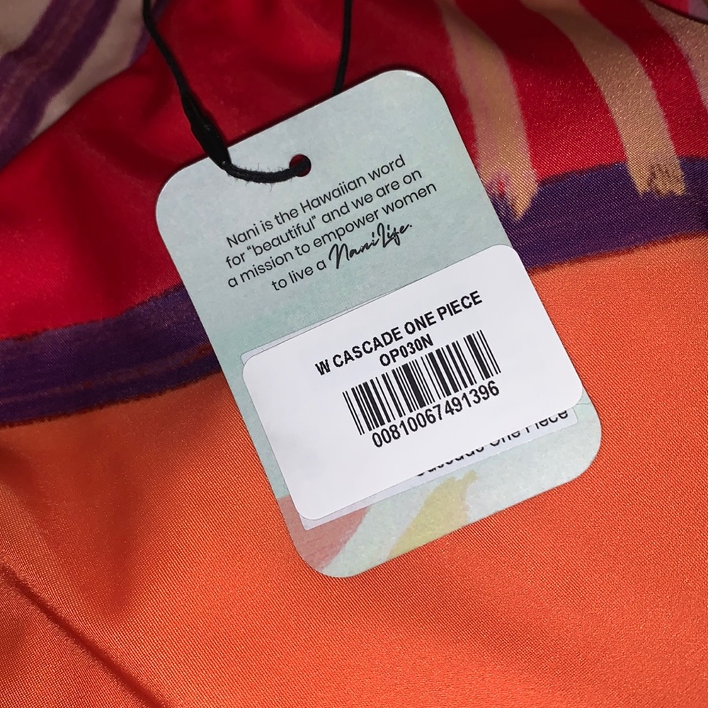 Nani Swimwear Multi Color One Shoulder One Piece Swimsuit Size XS X-Small NWT - Picture 6 of 7